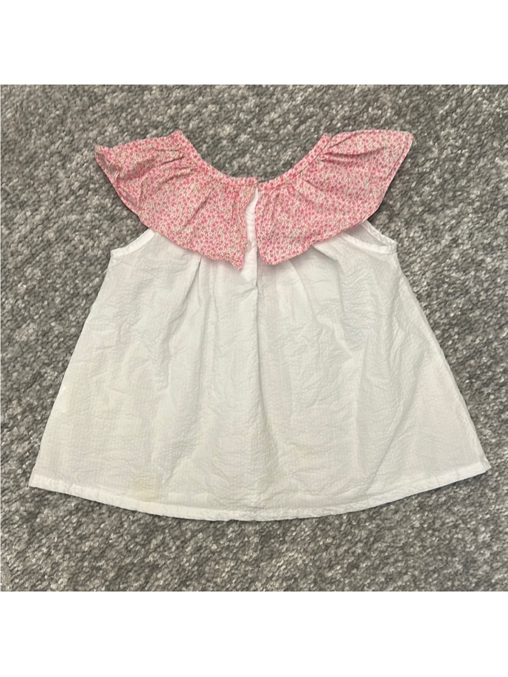 Lullaby Pink Floral Ruffle Collar Top & Matching Shorts Set 2T - Picture 4 of 6